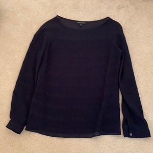 Banana republic navy blouse